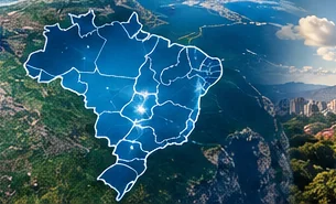 Mapa de atendimento no Brasil